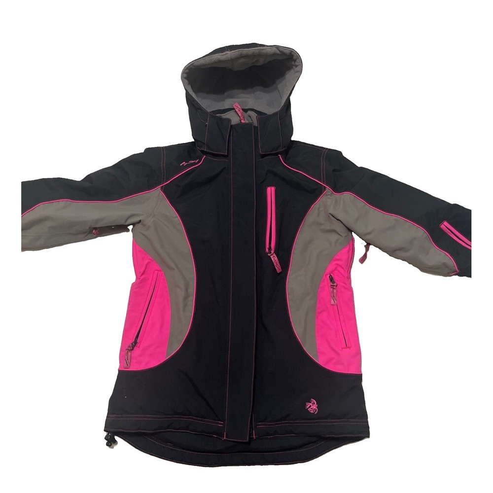 Legendary Whitetails Original Deer Gear Ski Hunt Winter Jacket Black&Pink Sz. M